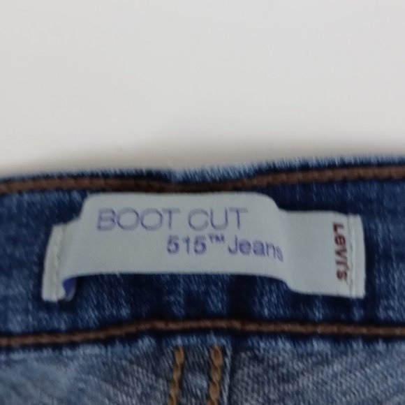 Levi's 515 Bootcut Beaded Distressed Jeans Sz 12M - Picture 12 of 13